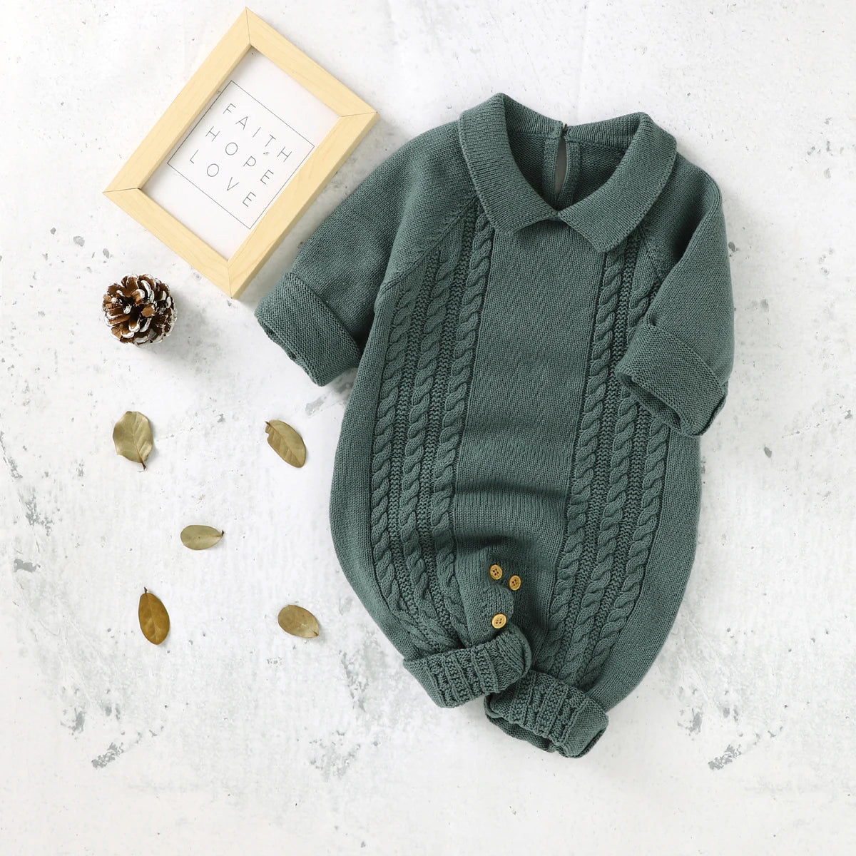 Knitted Hooded Jumpsuit