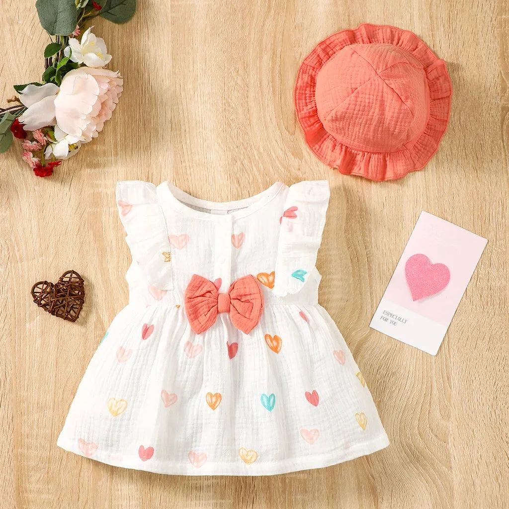 Love Print Dress Set