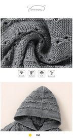 Knitted Hooded Jumpsuit