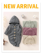 Knitted Hooded Jumpsuit