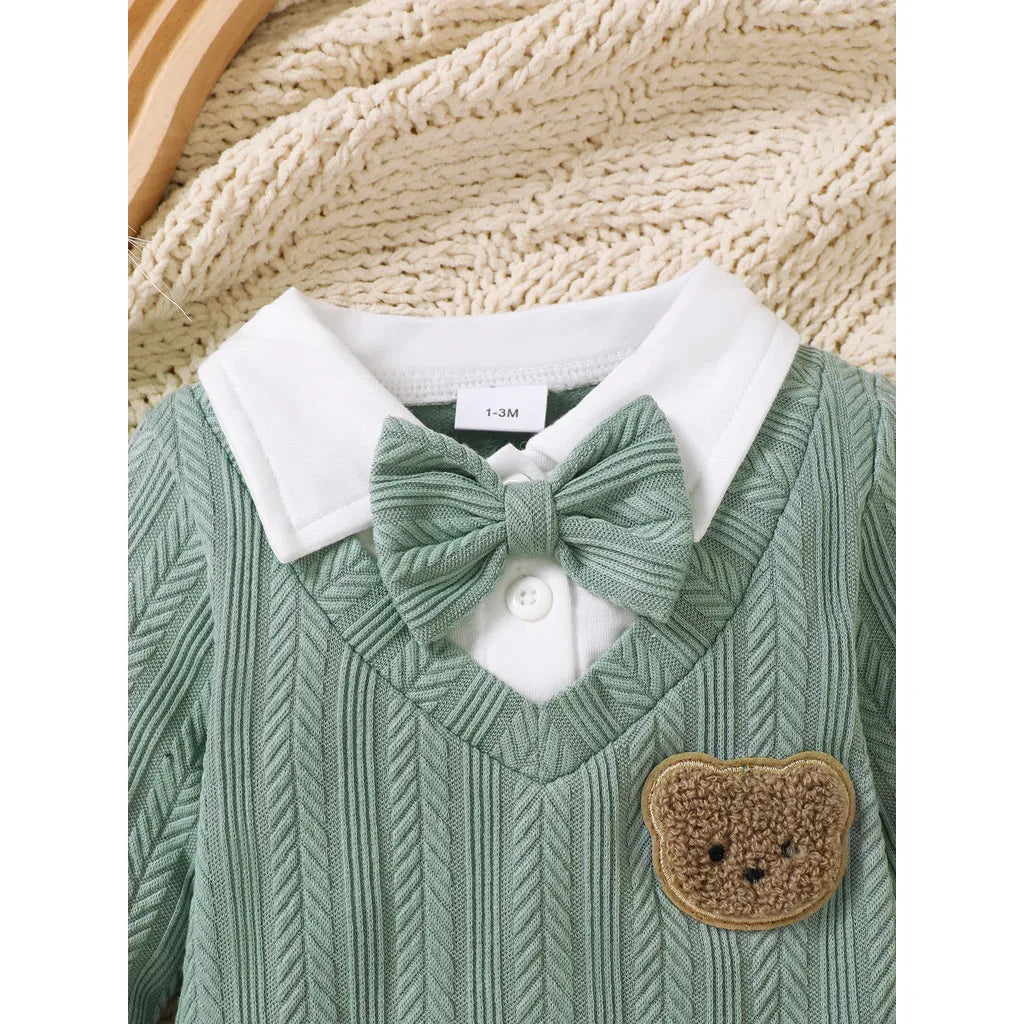Bear Bow Tie Bodysuit
