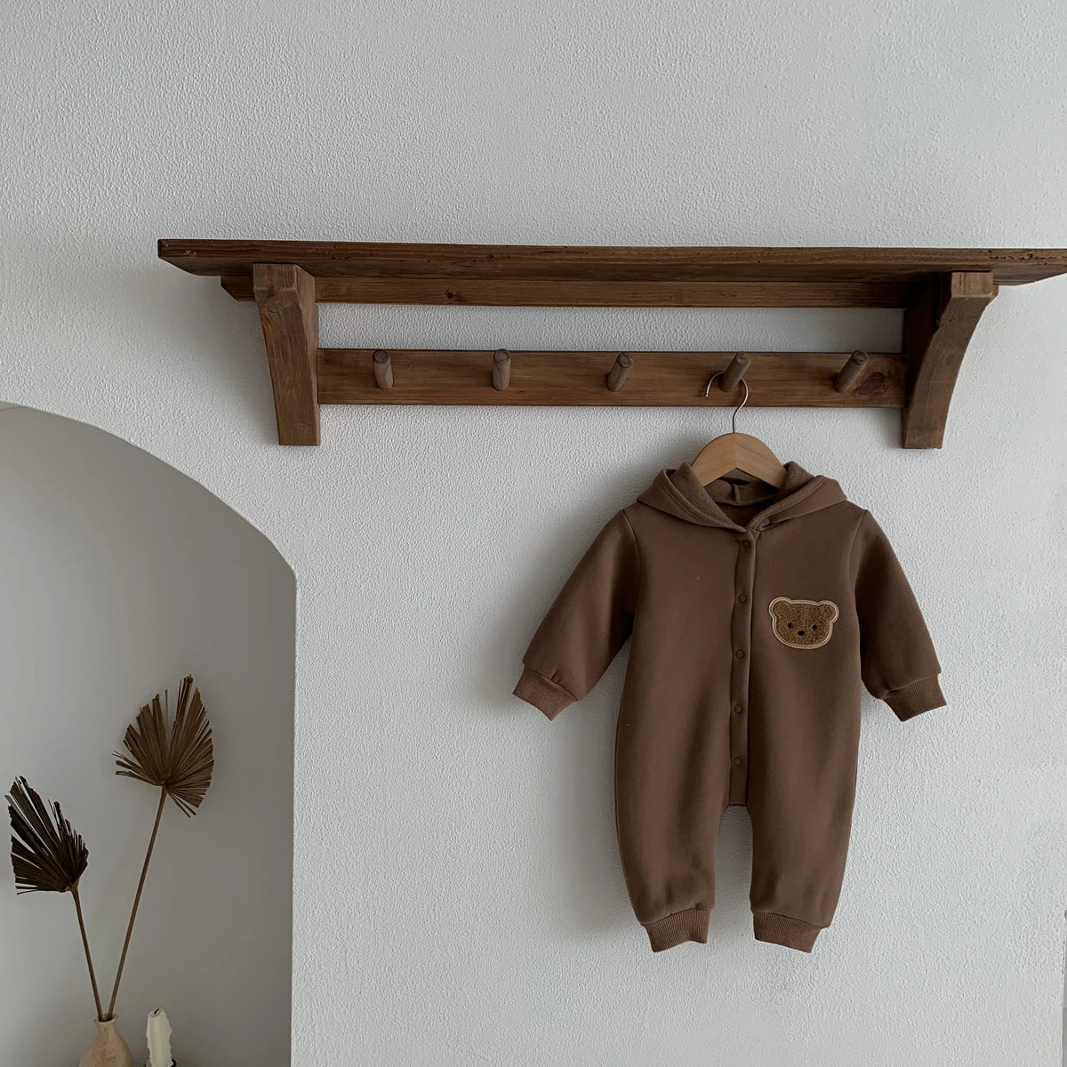 Bear Hooded Winter Bodysuit