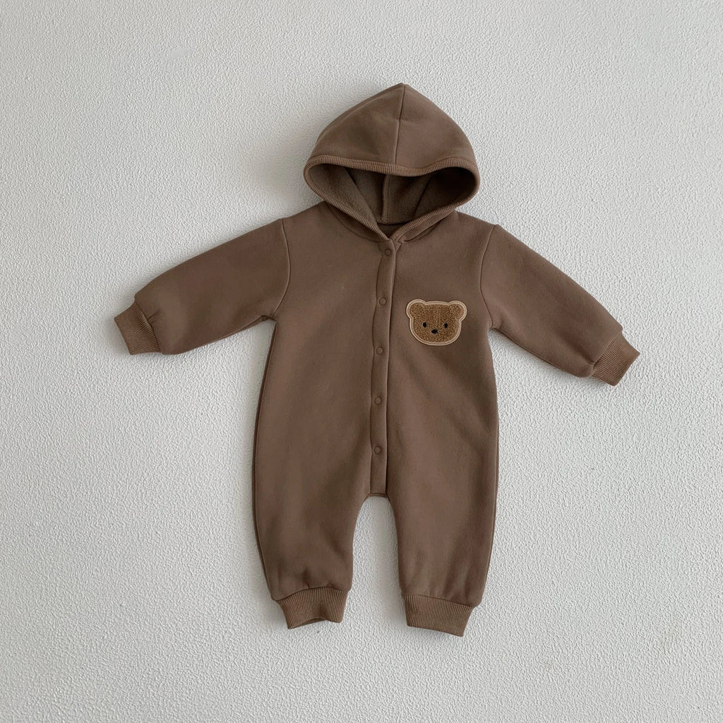 Bear Hooded Winter Bodysuit
