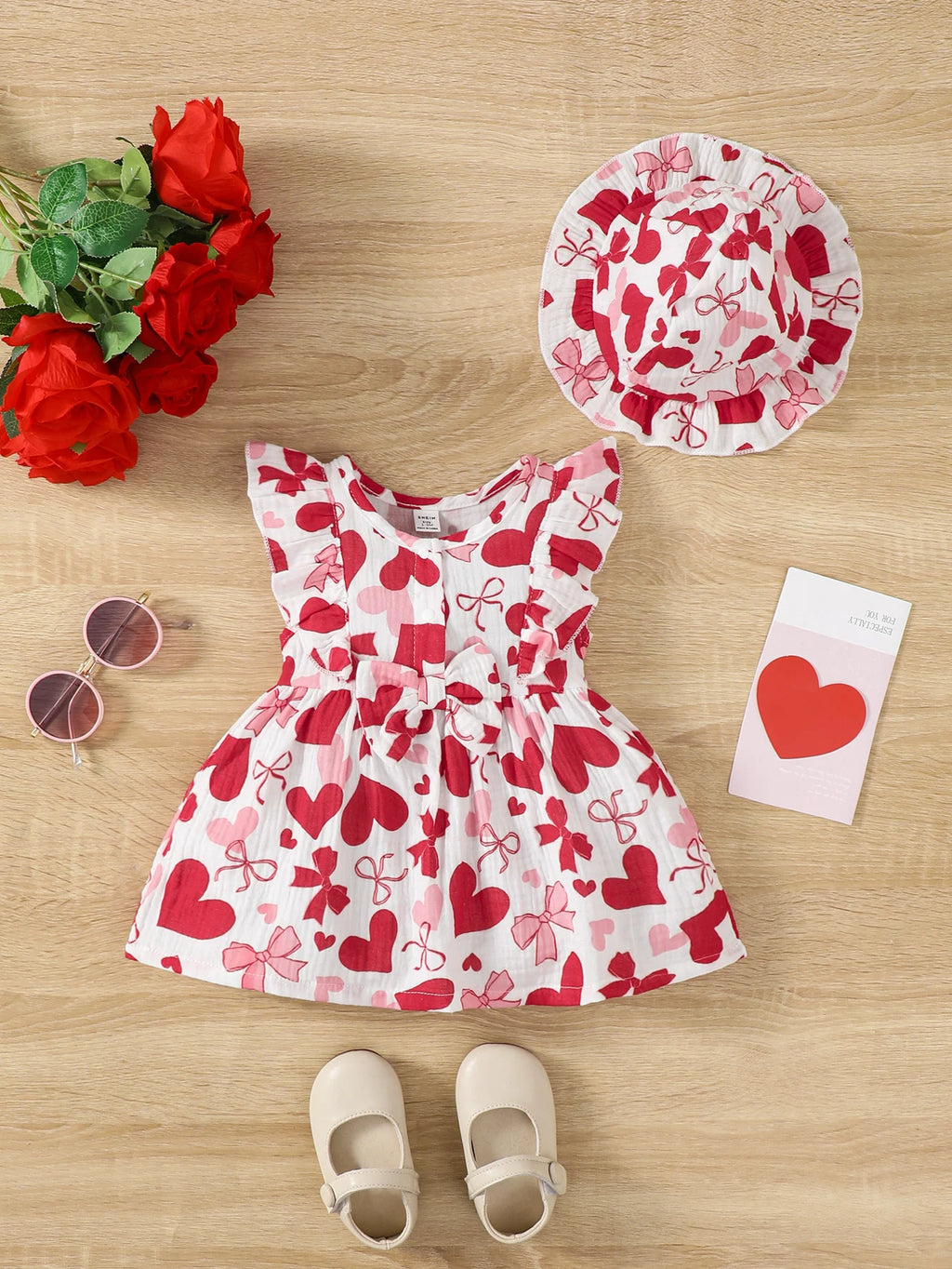 Love Print Dress Set