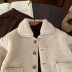 Velvet Wool Breasted Coat