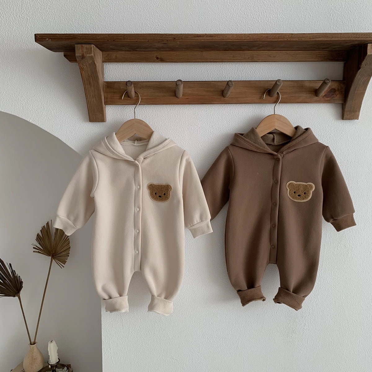 Bear Hooded Winter Bodysuit
