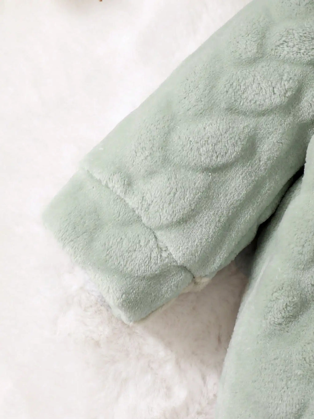 Plush Zip Hooded Romper