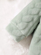 Plush Zip Hooded Romper