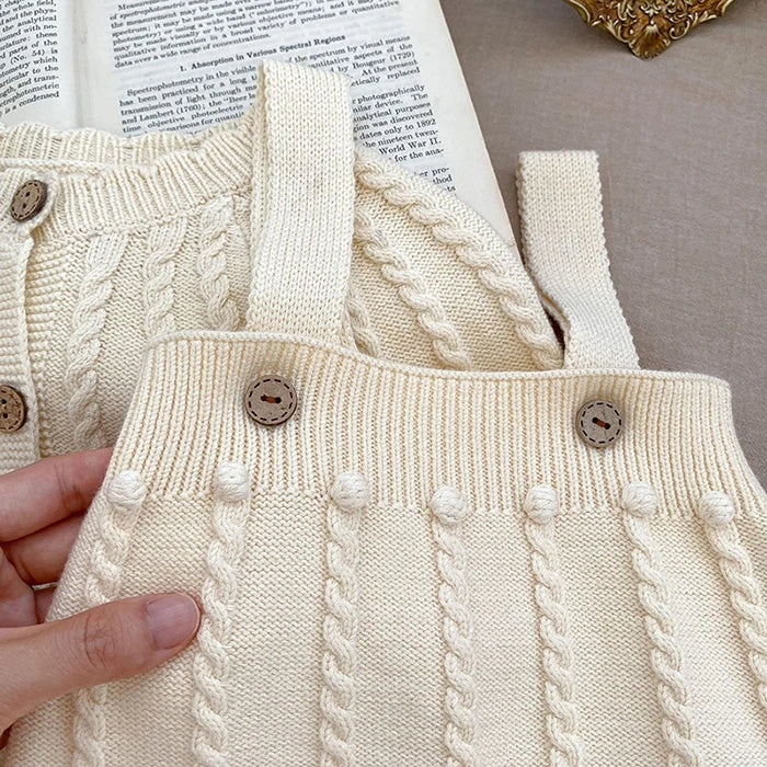 Korean Cardigan Romper Set