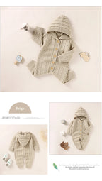 Knitted Hooded Jumpsuit