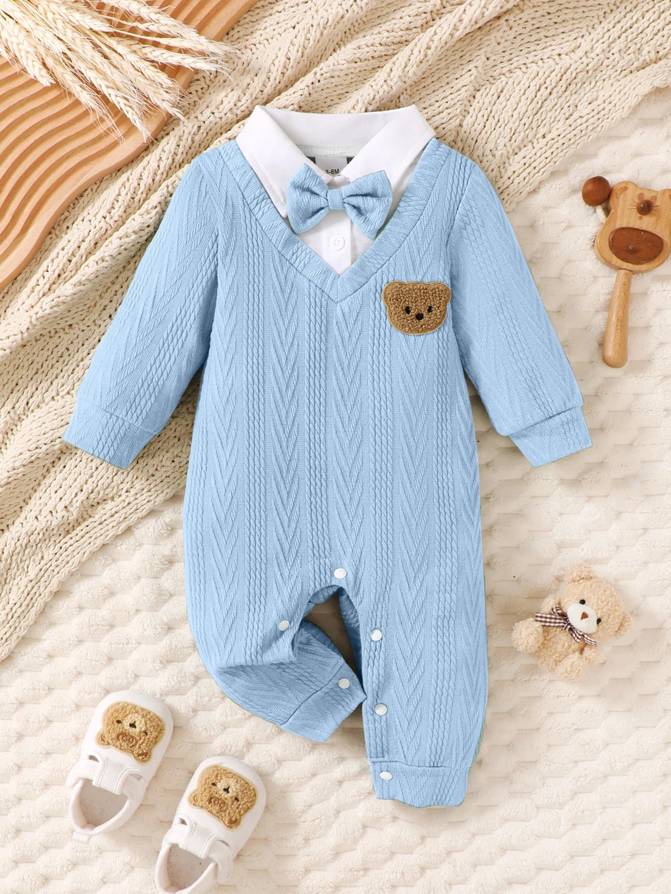 Bear Bow Tie Bodysuit