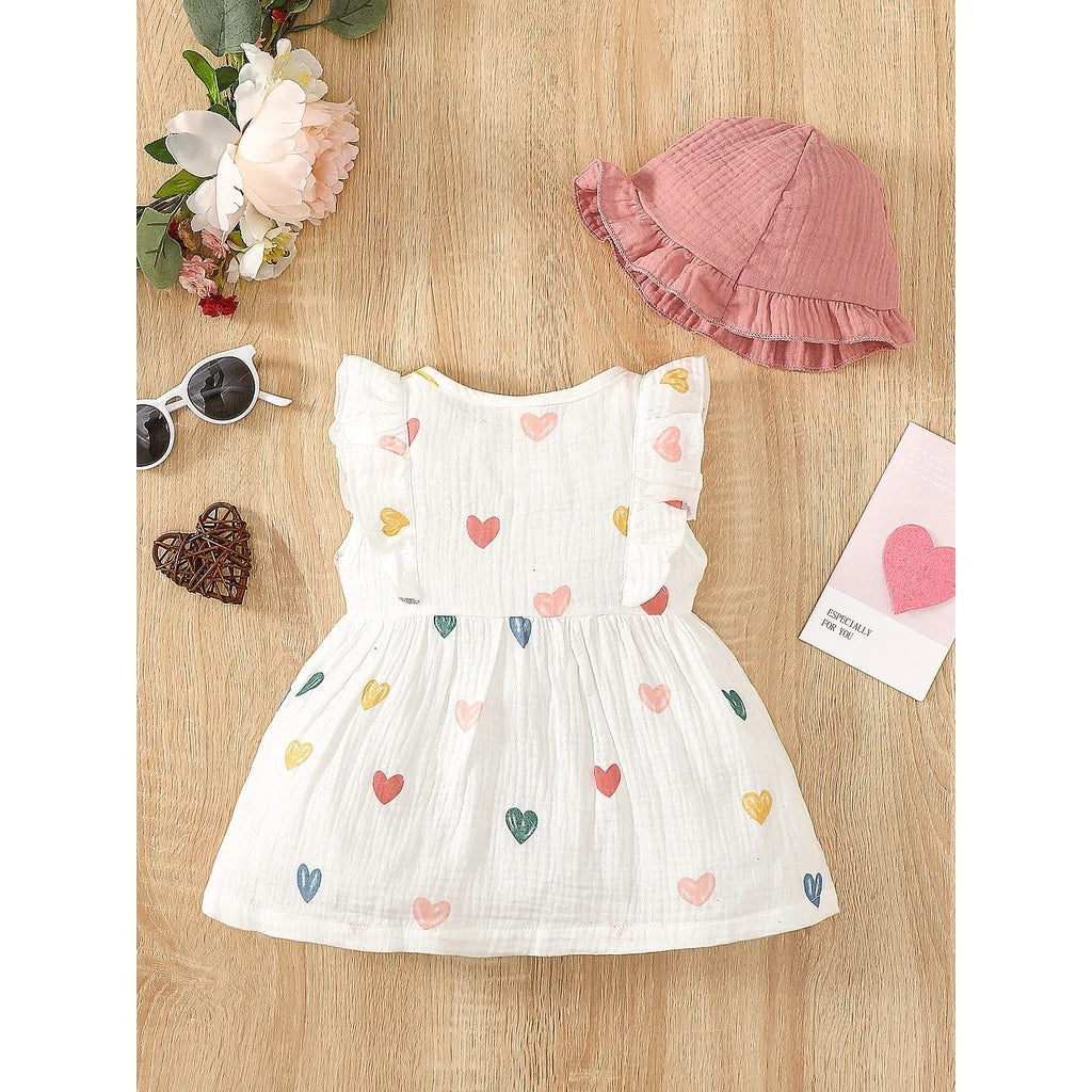 Love Print Dress Set