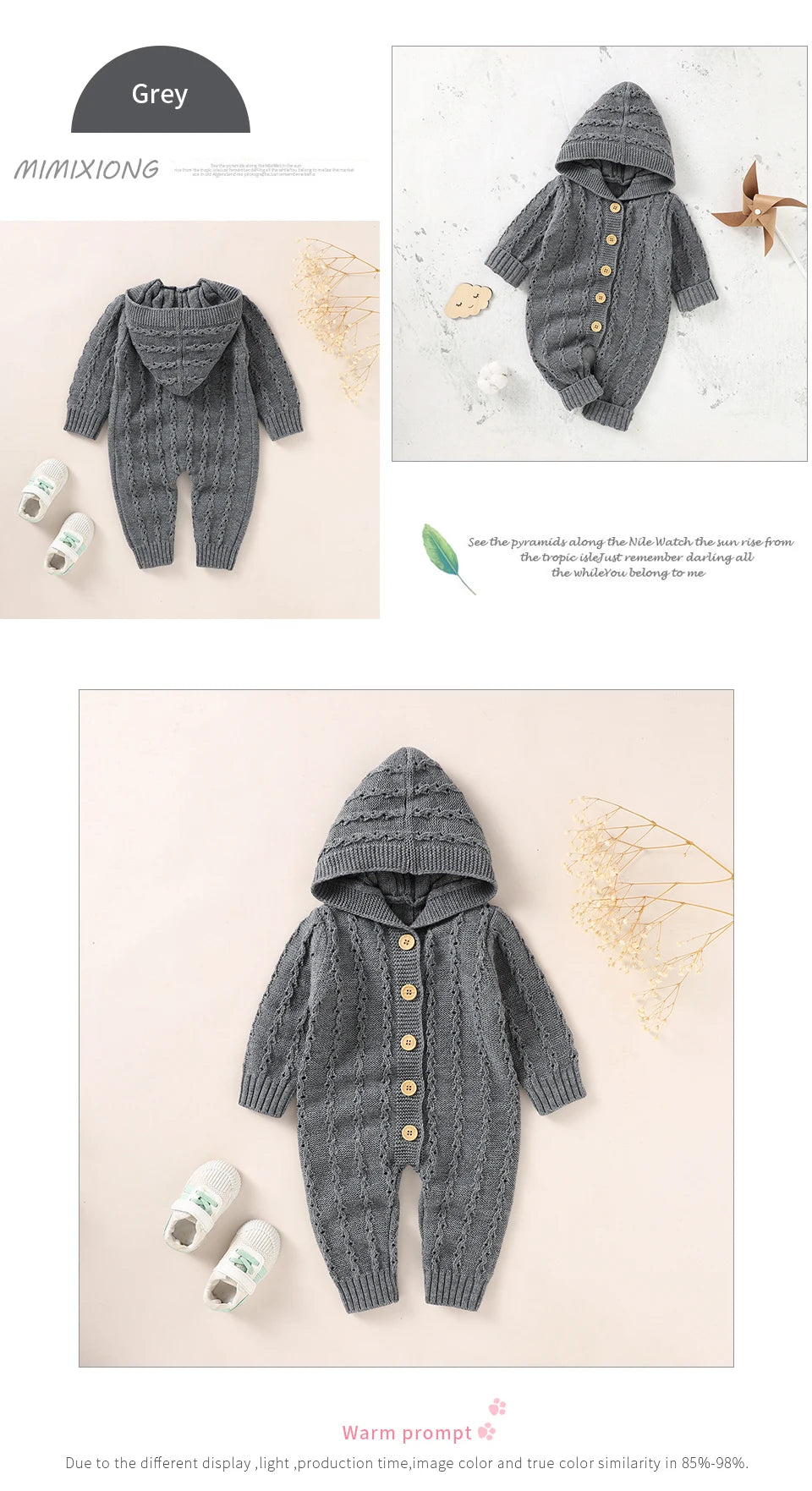 Knitted Hooded Jumpsuit