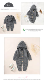 Knitted Hooded Jumpsuit