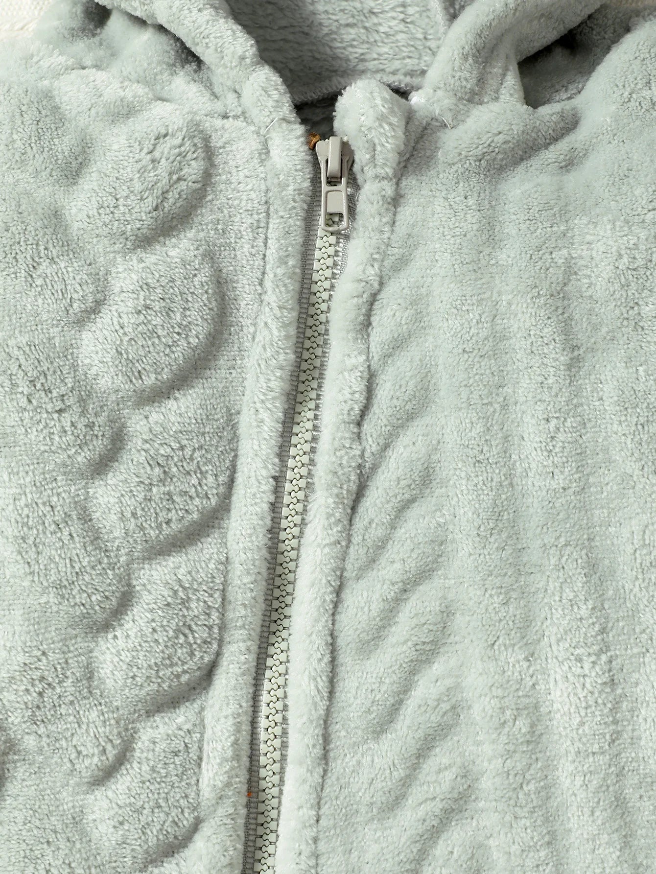 Plaid Plush Hooded Romper