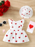 Love Print Dress Set
