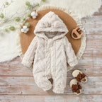 Plush Hooded Romper