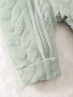 Plush Zip Hooded Romper