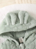 Plush Zip Hooded Romper