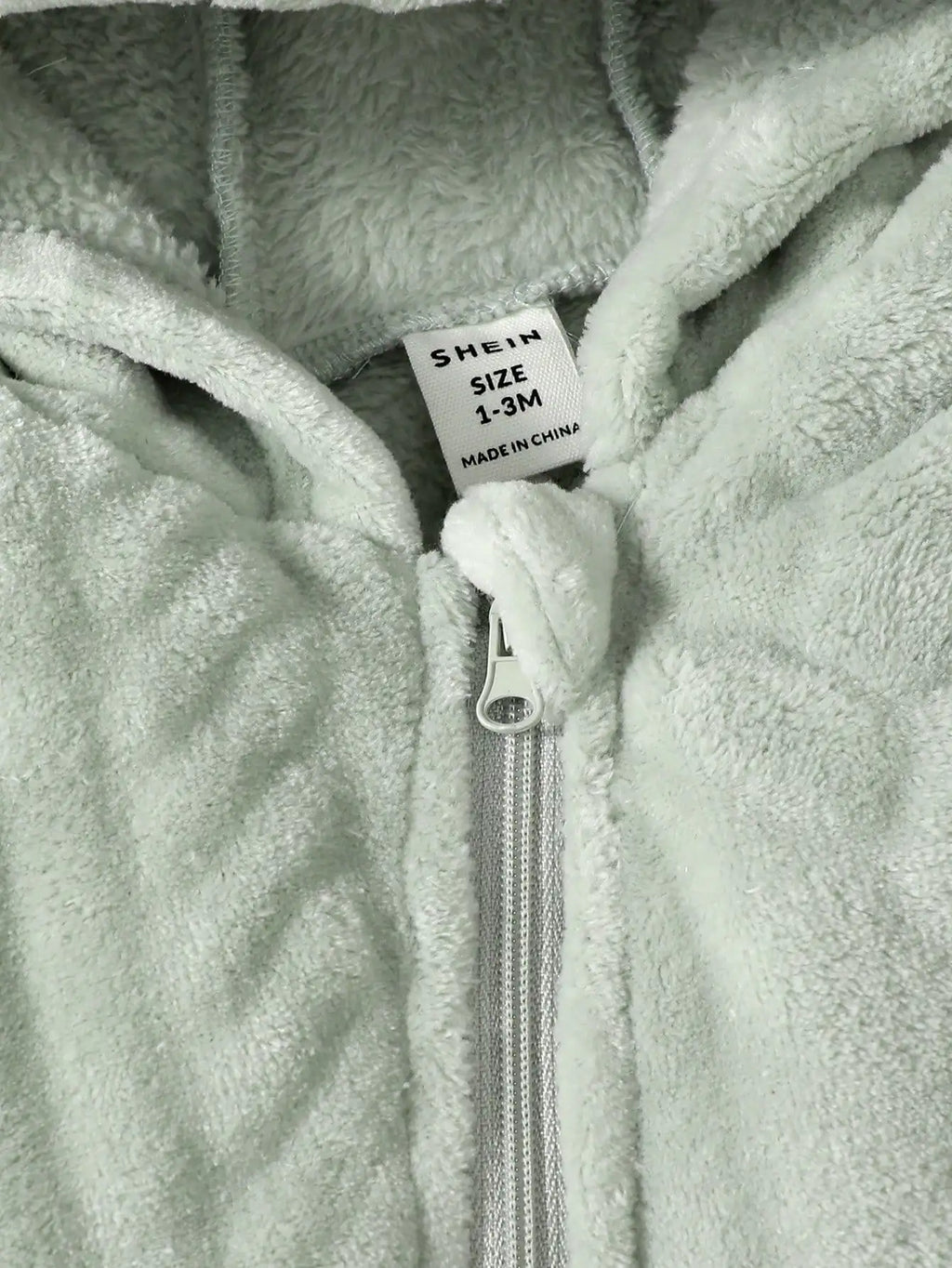 Plush Zip Hooded Romper