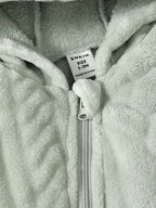 Plush Zip Hooded Romper