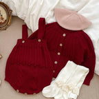 Korean Cardigan Romper Set