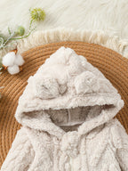 Plush Hooded Romper