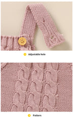 Solid Knit Sleeveless Romper