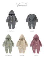 Knitted Hooded Jumpsuit