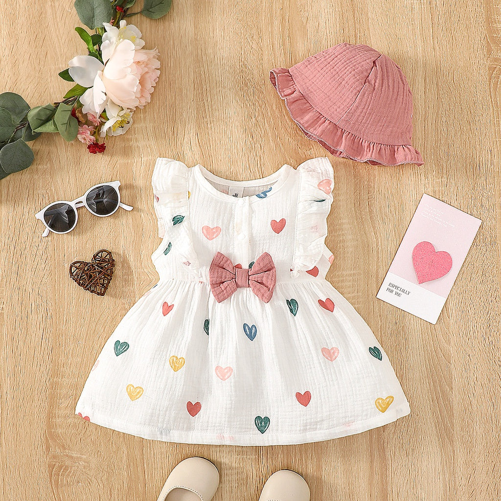 Love Print Dress Set