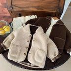 Velvet Wool Breasted Coat