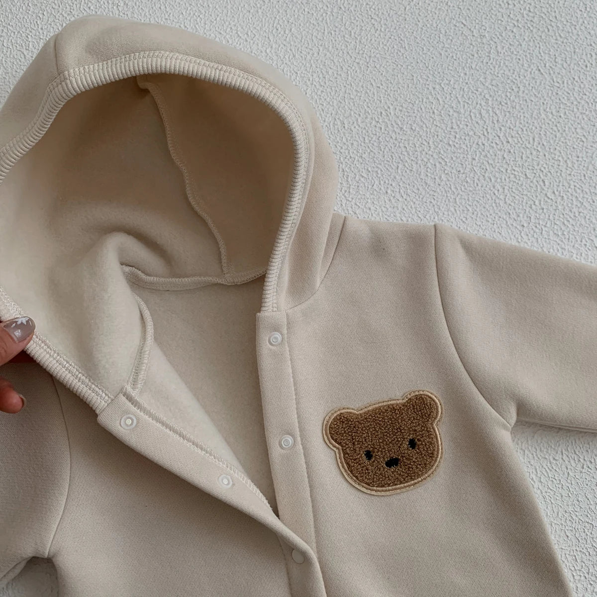 Bear Hooded Winter Bodysuit