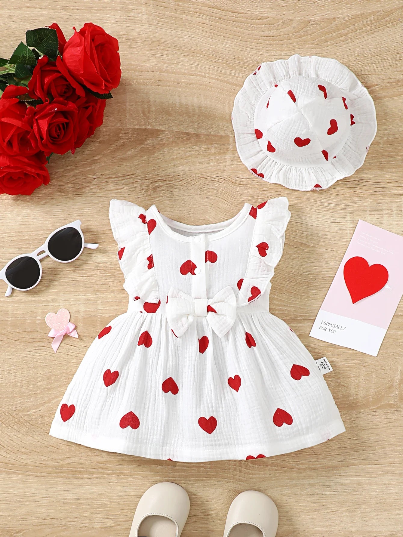 Love Print Dress Set