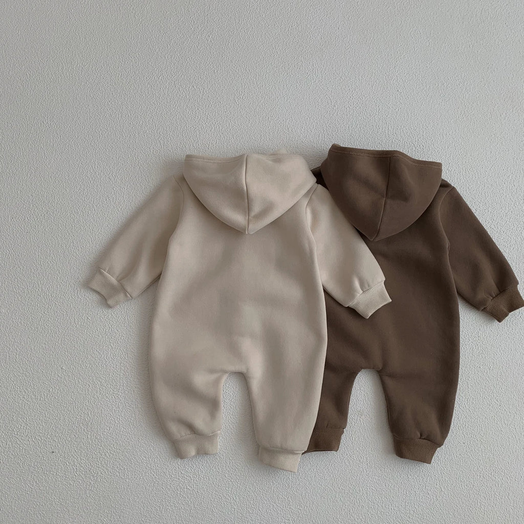 Bear Hooded Winter Bodysuit