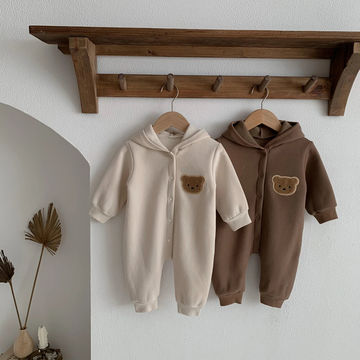 Bear Hooded Winter Bodysuit