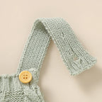 Solid Knit Sleeveless Romper