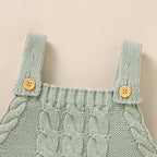 Solid Knit Sleeveless Romper