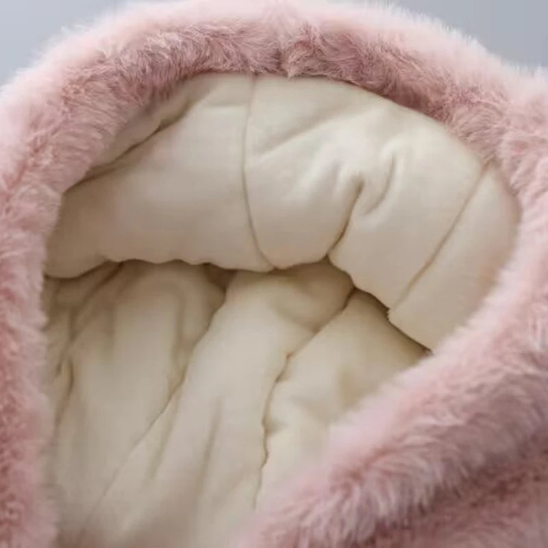 Mink Fur Hooded Coat