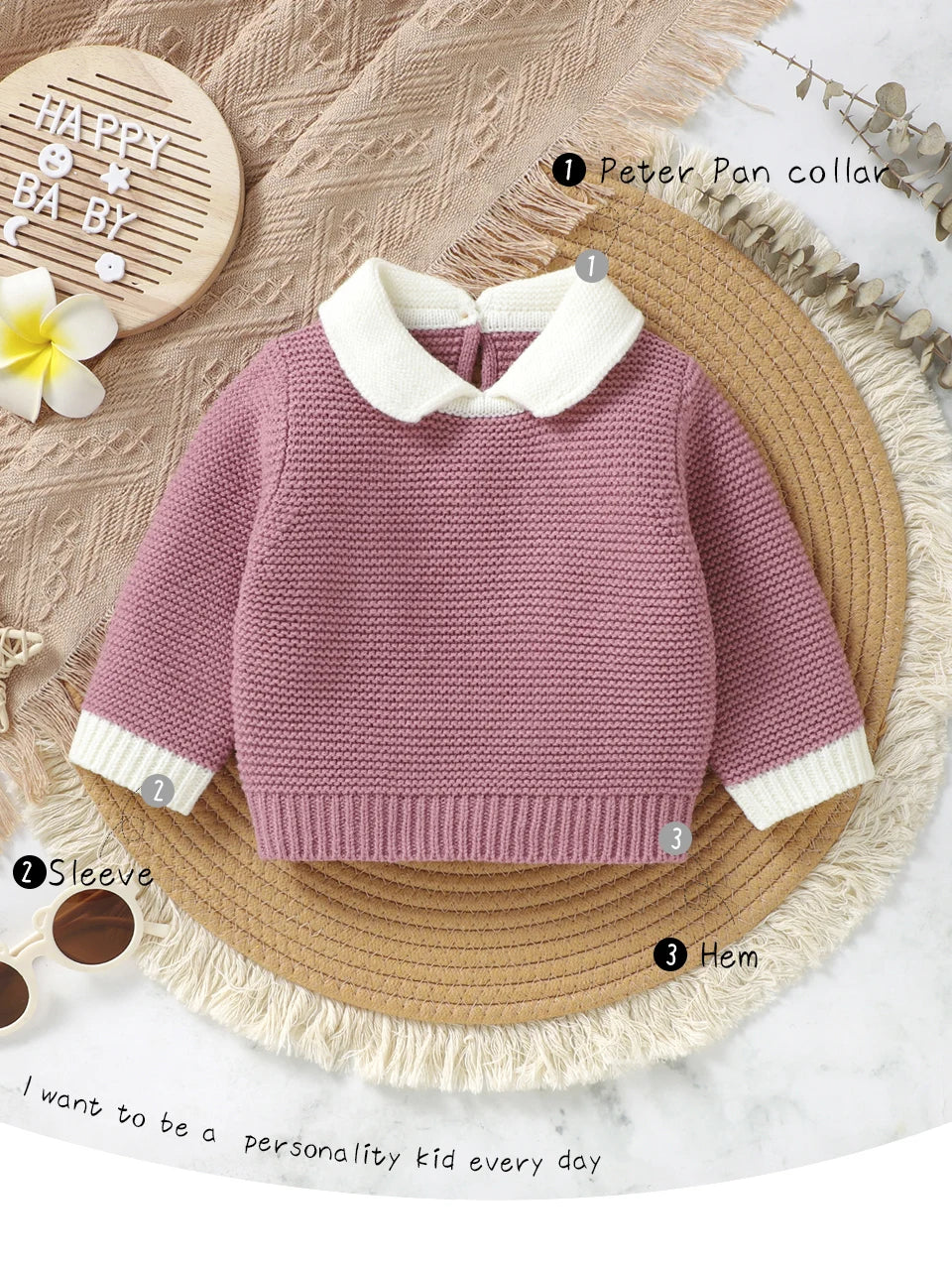 Turtle Neck Knit Sweater
