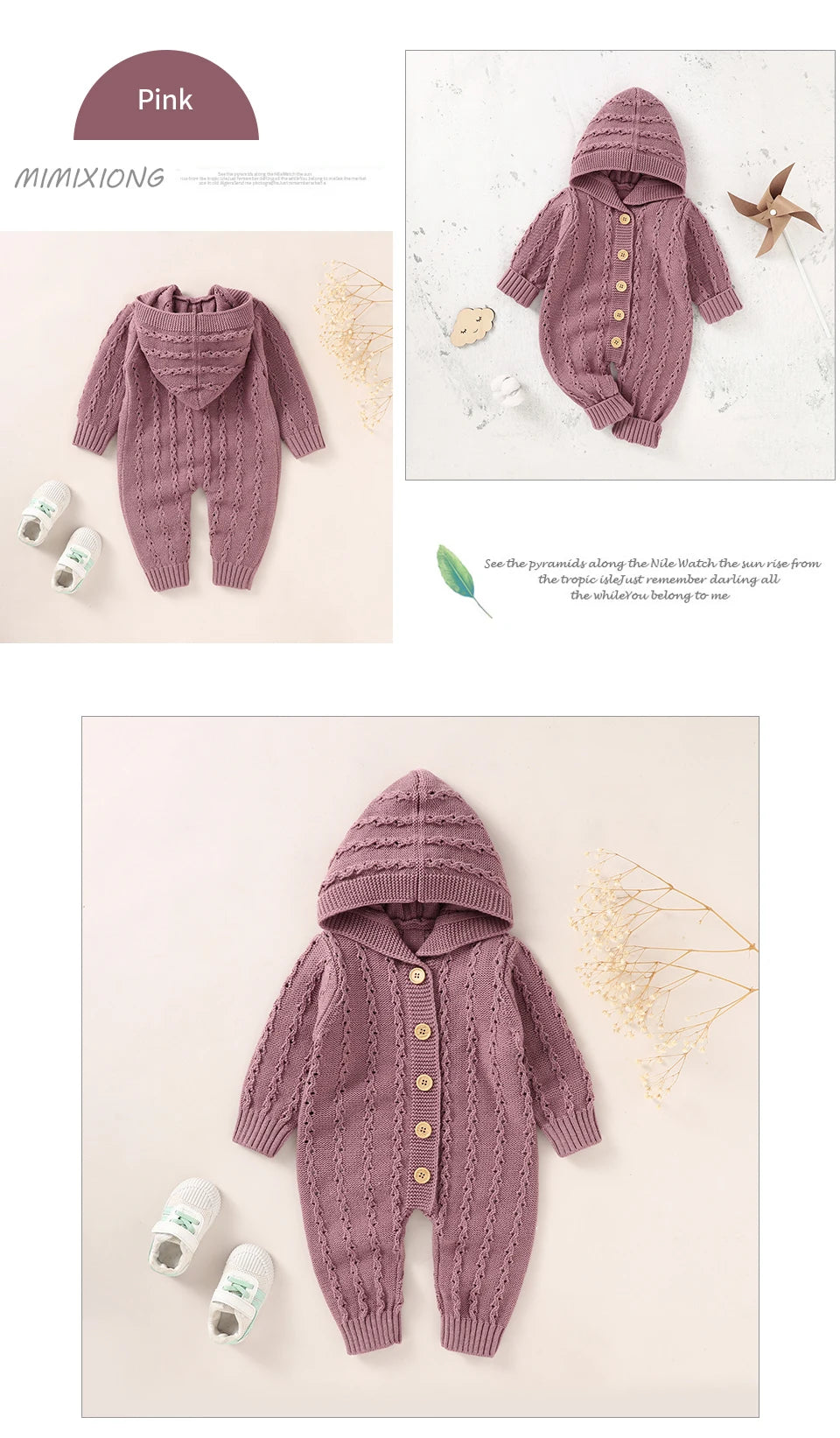 Knitted Hooded Jumpsuit
