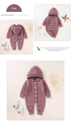 Knitted Hooded Jumpsuit