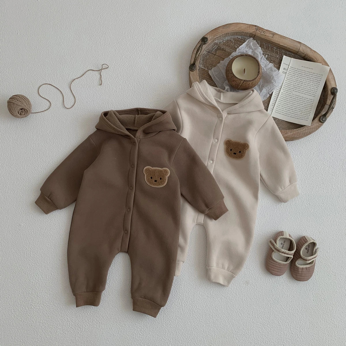 Bear Hooded Winter Bodysuit