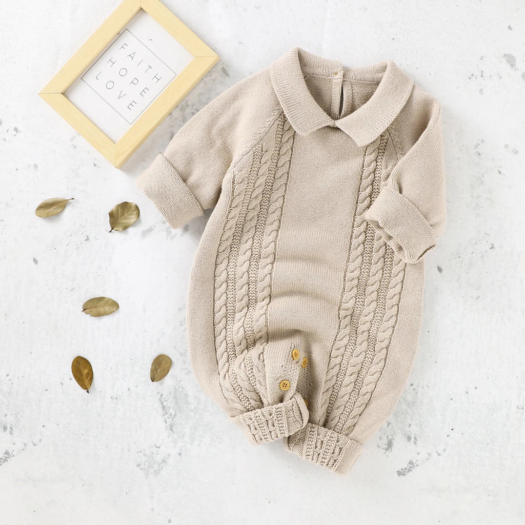 Knitted Hooded Jumpsuit