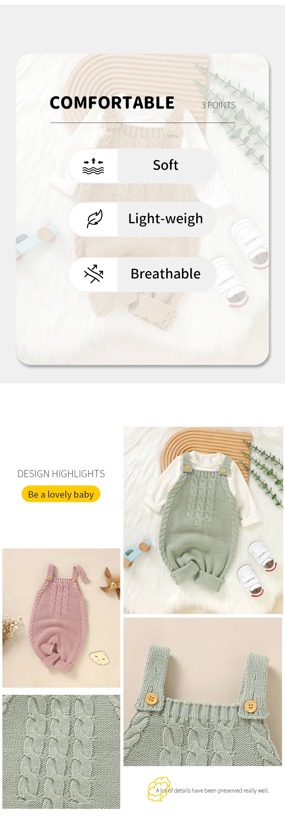 Solid Knit Sleeveless Romper