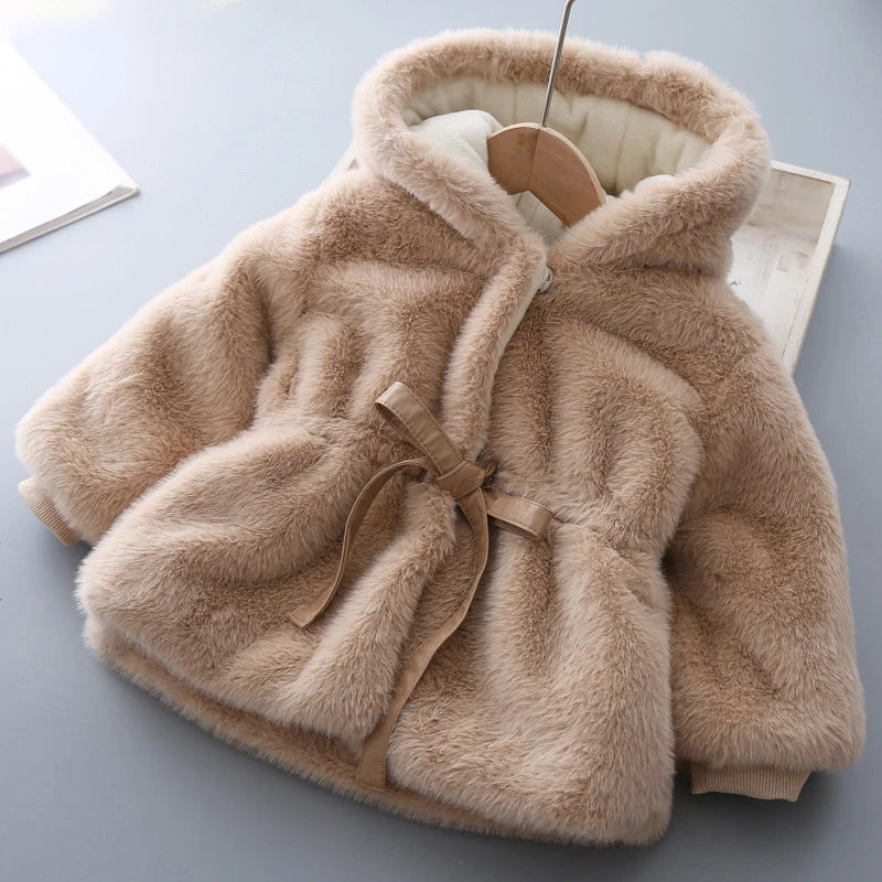 Mink Fur Hooded Coat