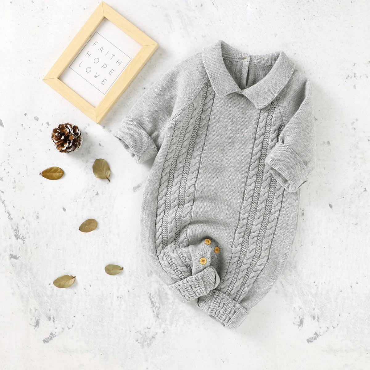 Knitted Hooded Jumpsuit