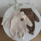 Bear Hooded Winter Bodysuit