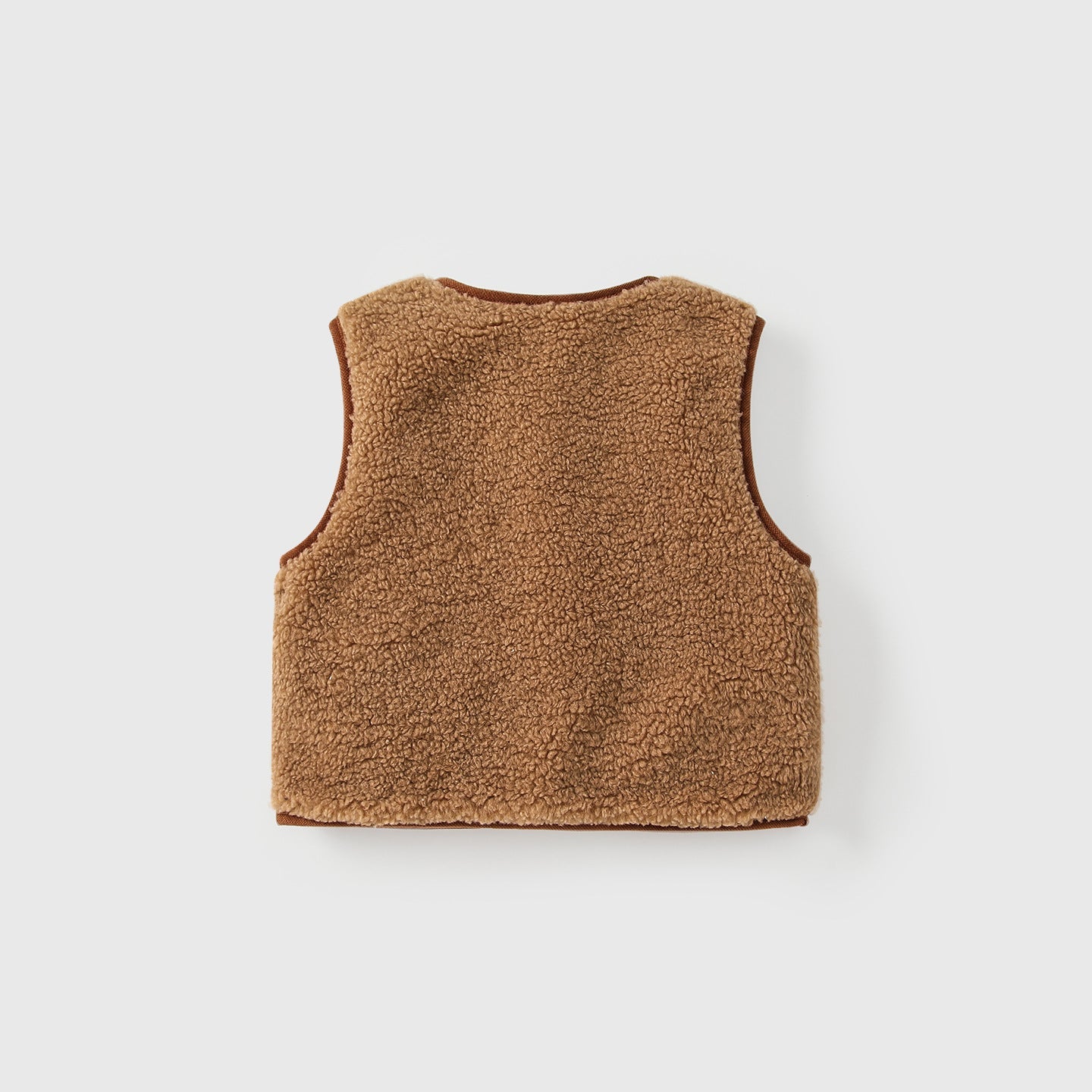 Arrival Winter Baby Kids Unisex Color Patchwork Sleeveless Brushed Vest-1
