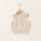 Autumn Arrival Baby Kids Sleeveless Jacquard Pattern Knitted Vest