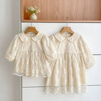 Baby Girls Flowers Pattern Long-sleeved Onesies and Dress – Princess
